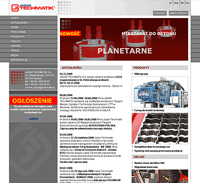 projektowanie stron internetowych Radom - Jadar Techmatik