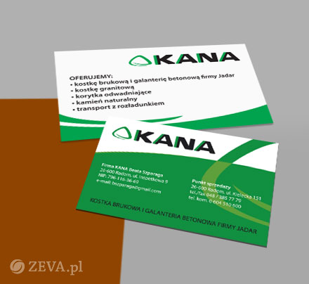 projektowanie wizyt�wek Radom - ZEVA STUDIO
